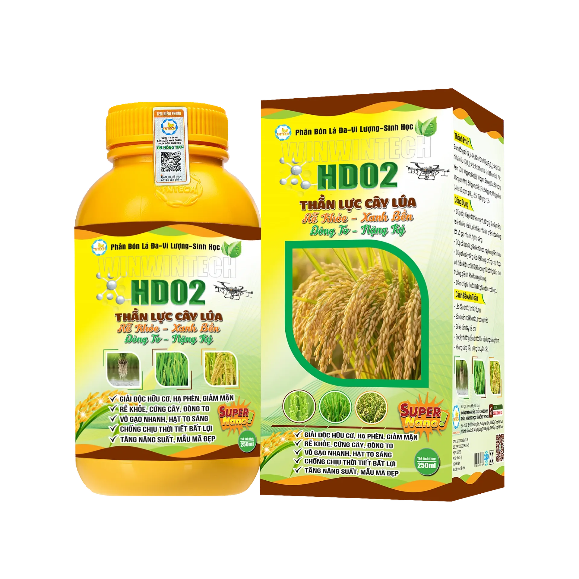 [hd lua] HD02 dành cho lúa - 250ml